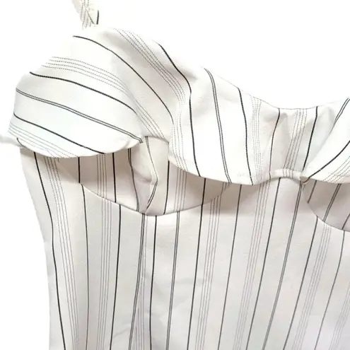 Lush Clothing Lush Corset White Stripped Dress size Small