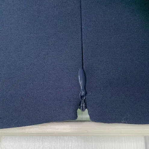 Gal Meets Glam Zoe Bow Fit and Flare Navy Blue Dress W-872 Sz 8