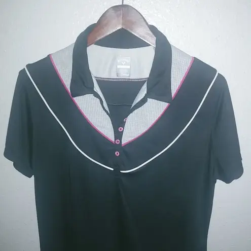 Callaway  Opti-Dry Golf XL Vented Pink White Black Top