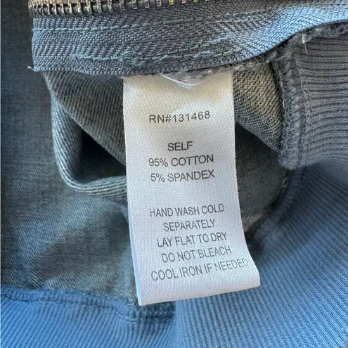 FATE Distressed Denim Sweatshirt, Size large‎ Blue