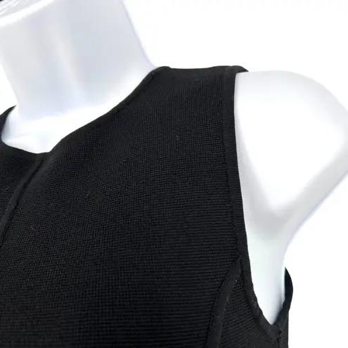 Babaton Aritzia Sculpt Knit Squareneck Point Tank Top Black Size XS