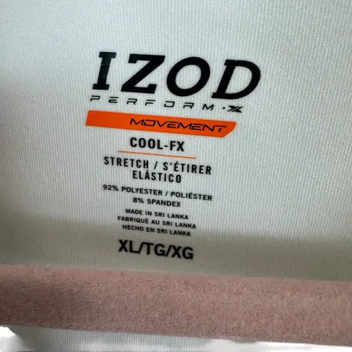 IZOD Perform X Movement Cool-FX White Full ZIp Athletic Jacket Women's Size XL