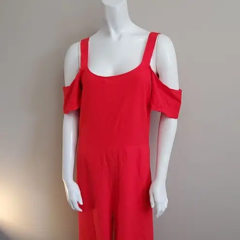 Bobi NWT  Los Angeles Red Cold Shoulder Jumpsuit XS - Image 2