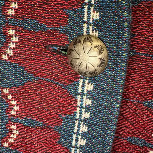 Painted Pony Women's Tapestry Christmas Snowman Sweater Jacket Winter One Size Blue Size XL