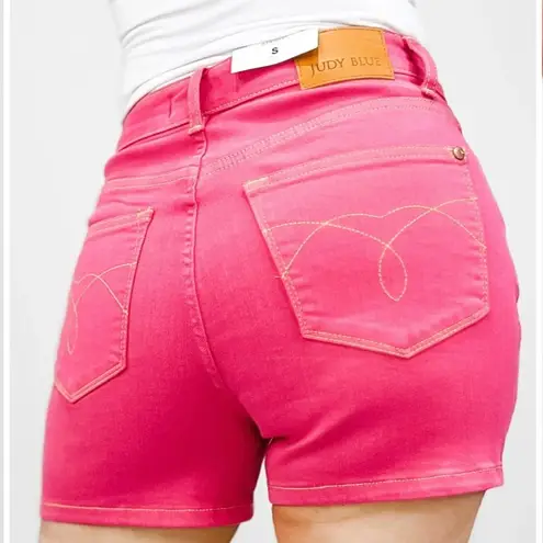 Judy Blue Judy Blue Hi-Rise Garment Dyed Magenta Shorts NWT - Size XL