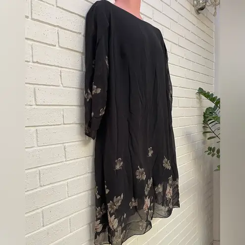 Grace Karin NWT women’s black floral midi dress size 16W