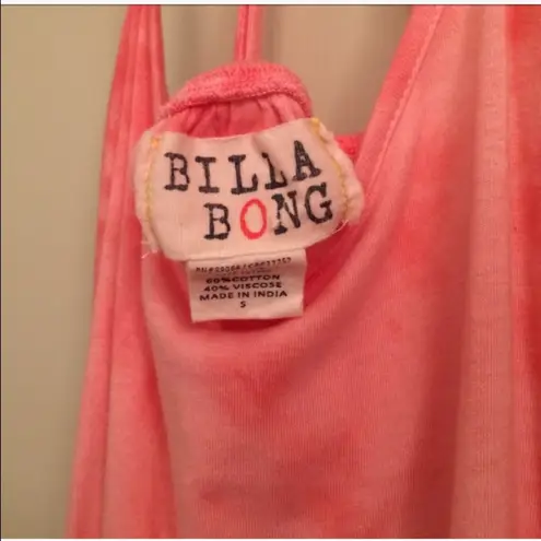 Billabong pink tie dye romper halter never worn