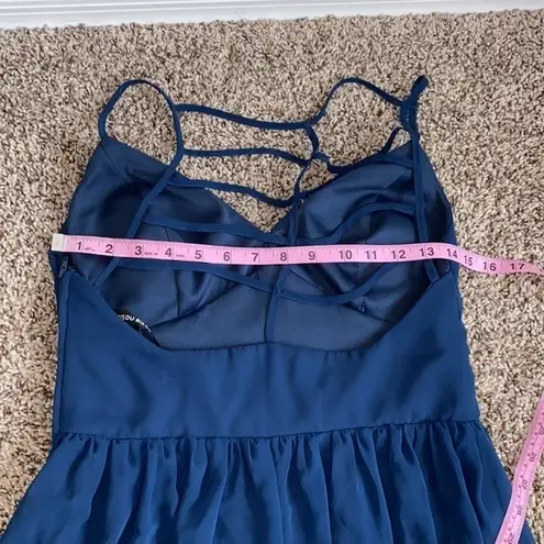 Bisou Bisou by Michele bohbot blue gown women’s size 6