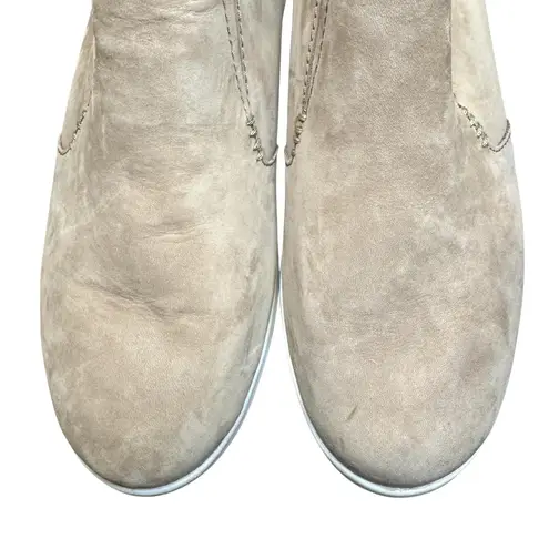 Olukai Hawaiiloa Manu Hope Shoes Womens Size 7.5 Leather Rubber Slip On Boots Tan