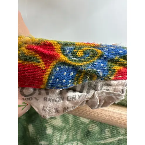 Ok Mike Womens Midi Dress Size OS Patchwork Boho Pockets Gypsy Hippie