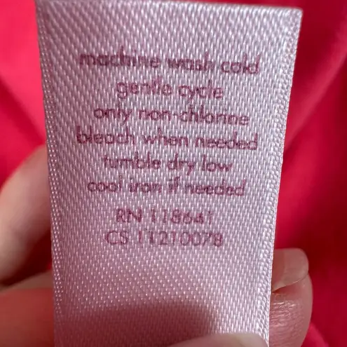 Cacique Sleepwear Lane Bryant Pink V-Neck Cap Sleeve Pajama Shirt Size 22/24