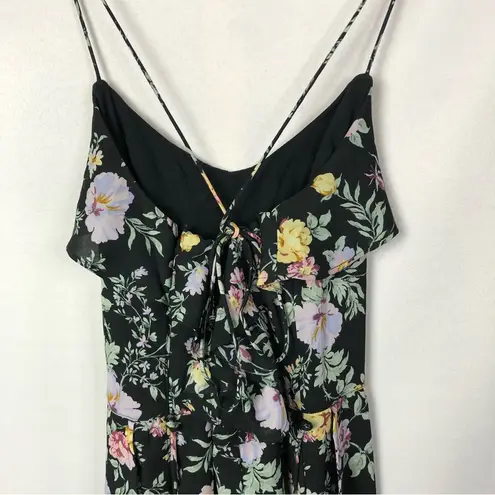 Abercrombie & Fitch  Black Floral Heartfelt Culotte Jumpsuit M
