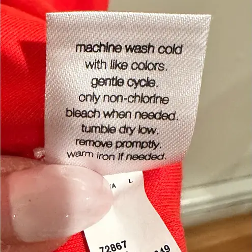 Elizabeth and James RED COSMIC LAVA COTTON STRETCH MAXI DRESS L