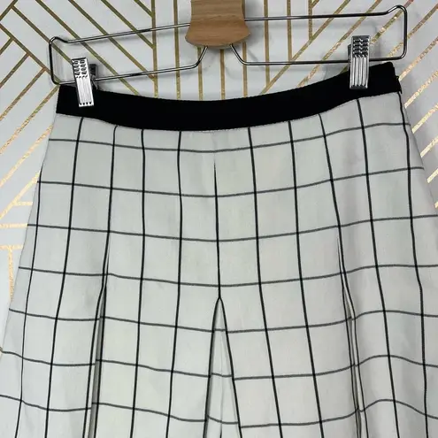 Proenza Schouler Ivory Windowpane Check Skort Skirted Shorts Size 4