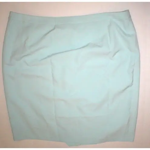 New Mynt 1792 High End Plus Womens 24W 24 W Mint Green Skirt Office Light Ruffle