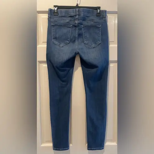 Cello  Jeans Mid Rise Skinny Easy Pull On Jeggings Blue Denim Size Medium