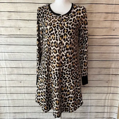 Kate Spade  Animal Print Jersey Lounge Sleep Dress