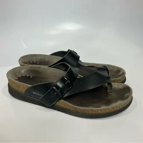 Mephisto Helen black leather sandals women’s size 36 casual basics trendy