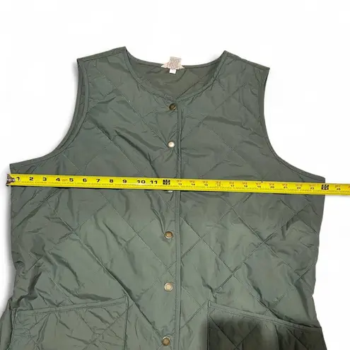 Duluth Trading Co. Quilted Vest Green Size XL