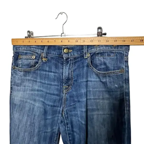 R13 Relaxed Skinny Jeans Women’s Size 27 Faded Blue Stretch Denim Italy Made