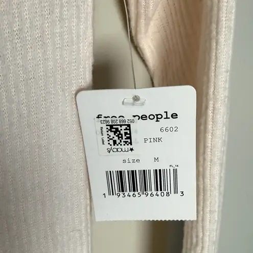 Free People NEW  Snow Bunny Off-Shoulder Sweater Pink | M