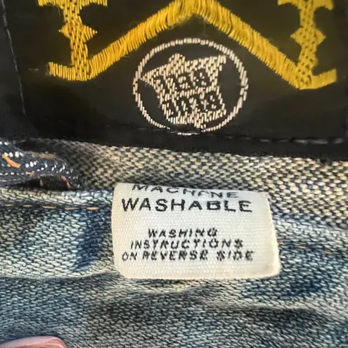 Vintage Maverick Blue Bell Denim Truckers Jean Jacket Womens Western Made in USA Size M