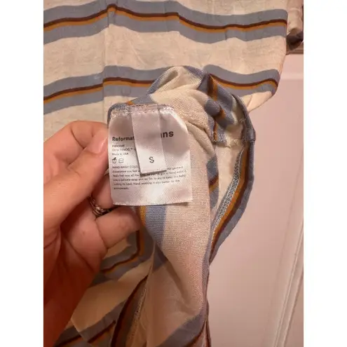 Reformation  Jeans Joplin Short Sleeve Stripe Tee Size Small