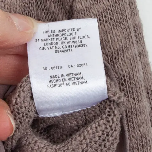 Deletta Anthropologie Nubby Circle Long Sleeve Sweater Tan Womens Size Small - Image 10