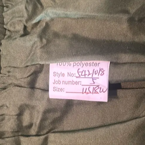 Women’s Green Chiffon 3 Piece Formal Mother of the Bride Pants Suit Size 18W NEW