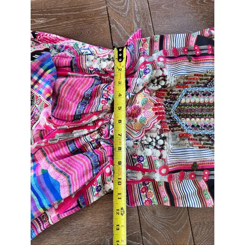 Camilla Shoestring Romper in Festival Friends Size Medium