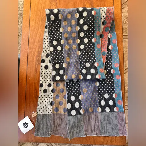 NUNO for MoMA Pleated Dot Scarf – Reiko Sudo Japanese Textile Art 74” Gray