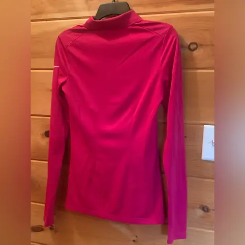 Nike Women's Size ST  Dri-FIT Victory Long-Sleeve Golf Polo Pink DH2316-621