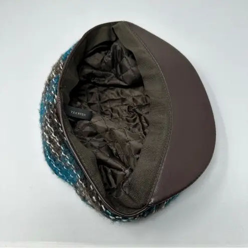 Tarnish Italy Boucle Newsboy Cap Blue