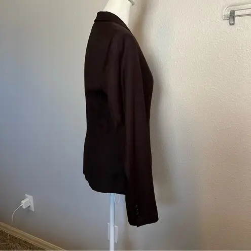 Hugo Boss Boss Jannami Virgin Wool Burgundy/Black Blazer Size 4