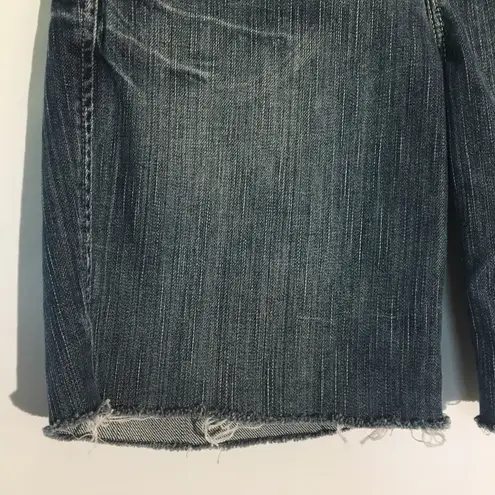 Silver Jeans  Brand Raw Edge Denim Shorts