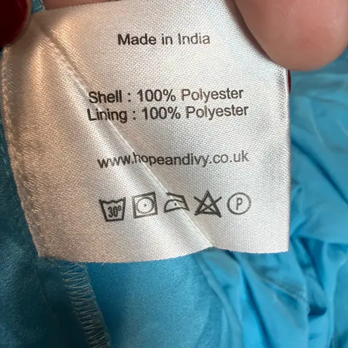 Hope & Ivy NWOT Everleigh Floral Maxi Wrap Dress Short Sleeve Blue‎ Plus Size 18 Blue thumbnail 8