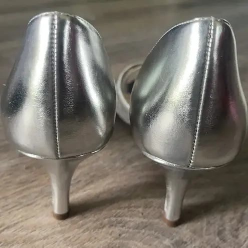 Nina NY Corita Silver Metallic Heels Size 8.5 Medium