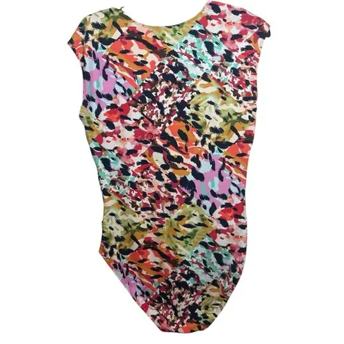 Bleu Rod Beattie Bleu by Rod Beattie NWT $129 The Mix Cap-Sleeve One-Piece Swimsuit 12 M L