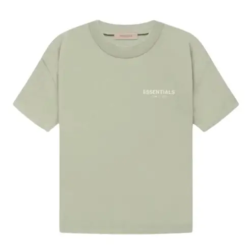 Fear of god Essentials Shirt Women Small Seafoam Green Crew Neck Tee Streetwear