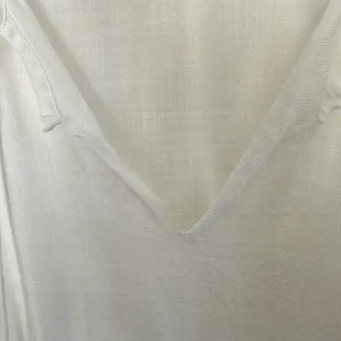 The Normal Brand Women’s Medium White Bell Sleeve Mini Dress New Flawed