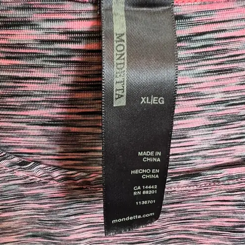 Mondetta Size XL Heathered Pink & Black Sleeveless Athletic Shirt