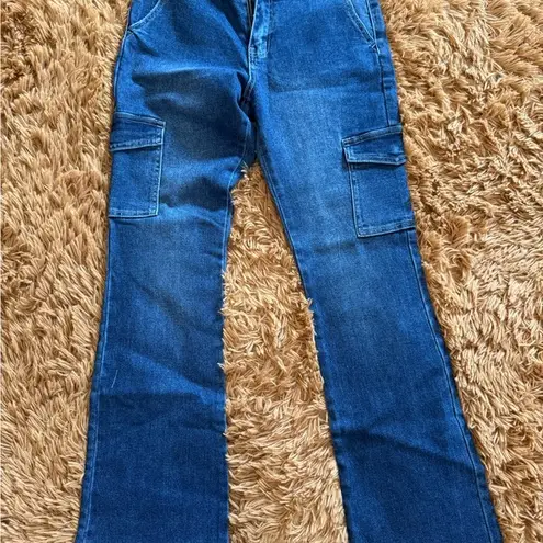 KanCan Blue Flare Wide Leg Jeans Size 26