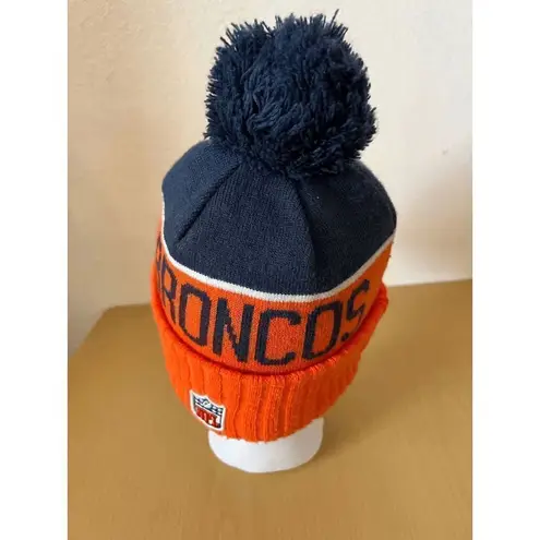 Denver Broncos New Era Orange Marl Cuffed Knit Hat with Pom