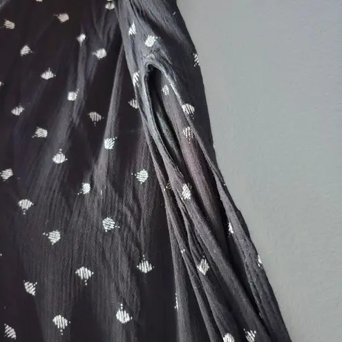 Billabong Lovely Ways Button Front Midi Dress L - Image 9