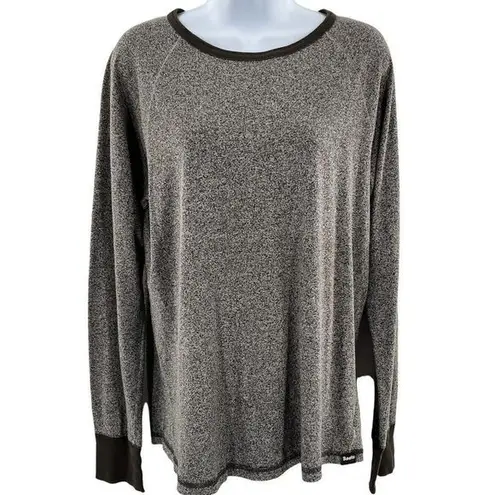 Roots Canada Marled Long Sleeve Shirt Sweatshirt Pullover Top XS