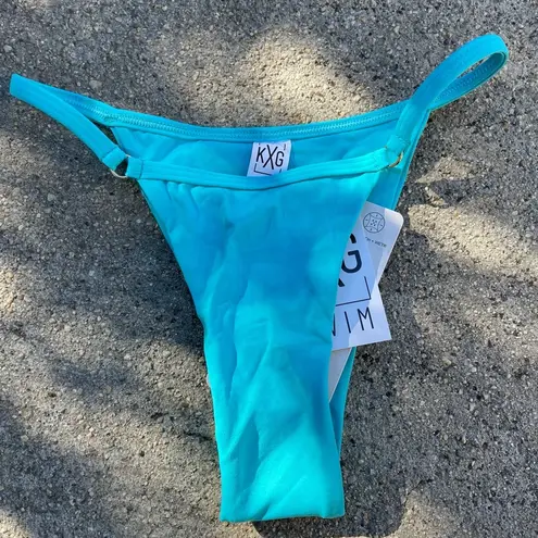 KXG Swim The Heat Bottoms Miami Vice Collection in Aqua Blue size S