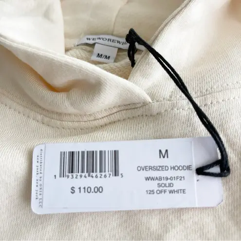 We Wore What Oversized Hoodie Off White M NWT $110