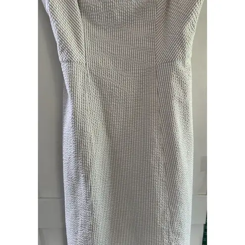 Isaac Mizrahi For Target Gray & White Stripe A Line Summer Dress Size 6