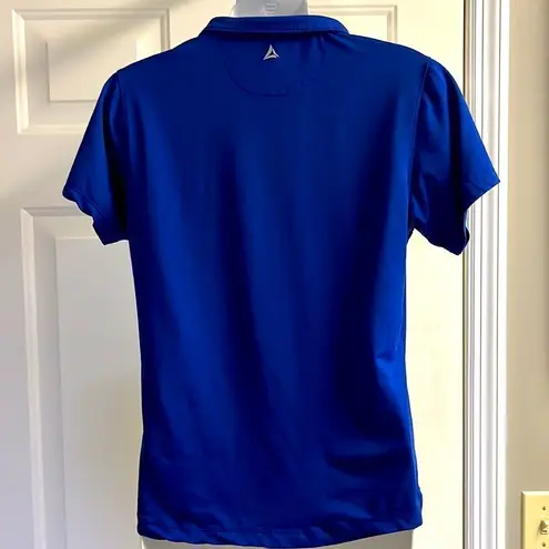 Bermuda 6.  Sands Cobalt Blue V-Neck Women’s Short Sleeve Wick Away Golf Shirt-Sm