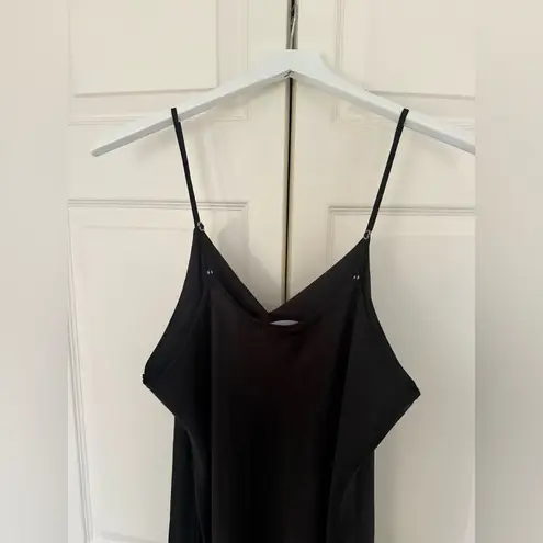 Cheibear Satin Pajama Dress Camisole Midi Nightdress V